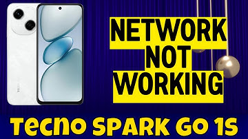 Tecno Spark Go 1s Network Problem || How to solve network issues || Network not working