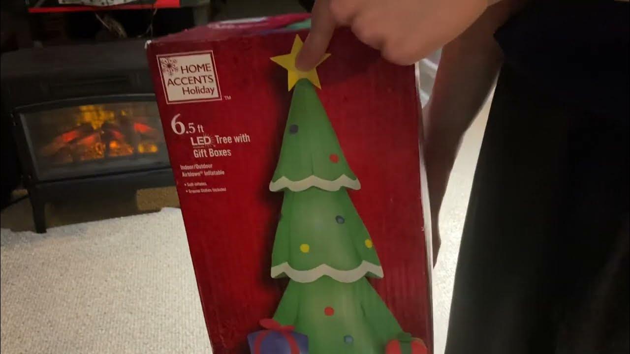 Home Depot Christmas Tree W/ Gift Boxes Inflatable Unboxing! YouTube