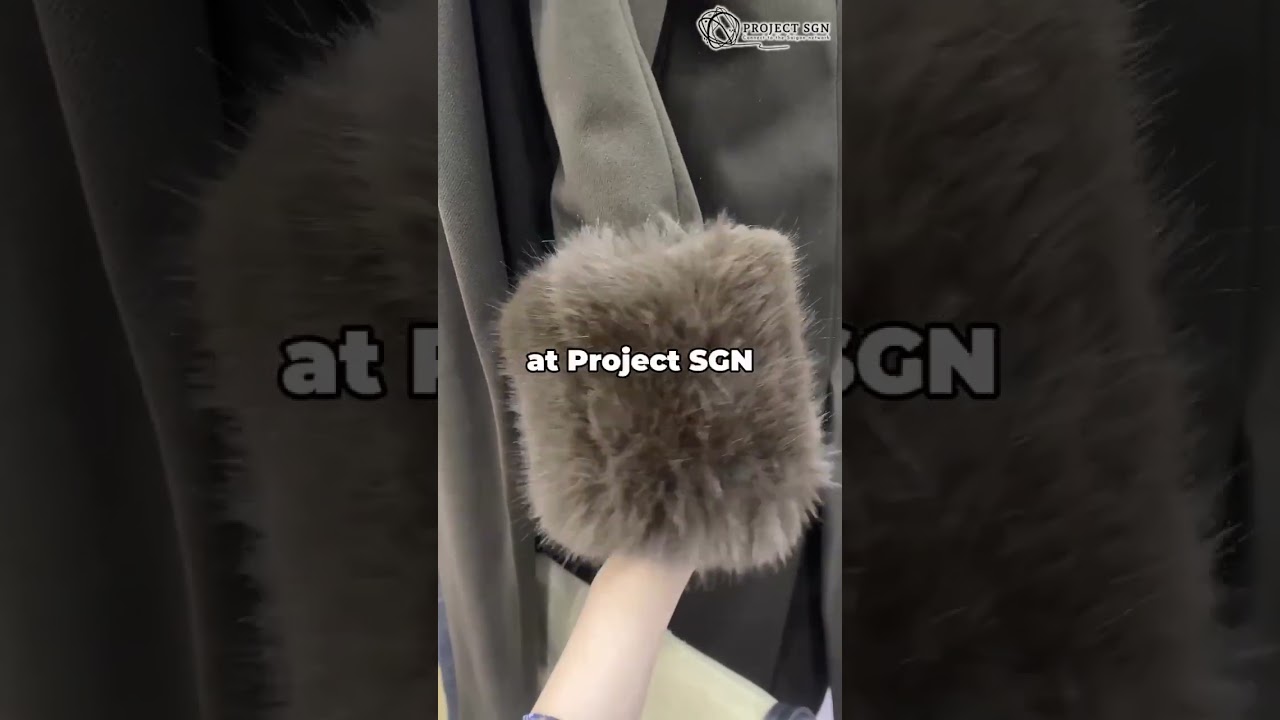 This fur detail from Project SGN brings warmth and sophistication to your winter designs.