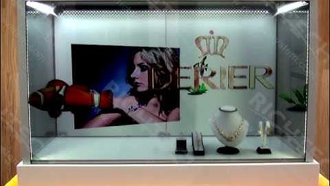 RichTech transparent LCD video showcase display - 46inch