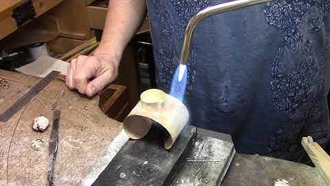 soldering Bezel on Bracelet