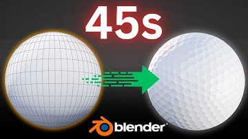 Create a Golf Ball in 45 Seconds in Blender!