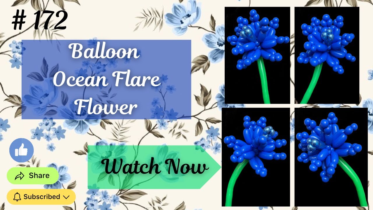 🌊 Tutorial #172: Create the Exotic Balloon Ocean Flare Flower