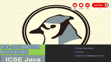 ICSE Class 10 Computer Applications, String handling