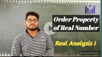 2.Order property of real number || Real Analysis||(Odia)||Dibya sir