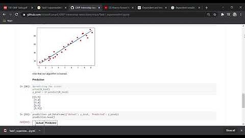 GRIP Internship tasks Task1 Supervised Machine Learning #thesparksfoundation