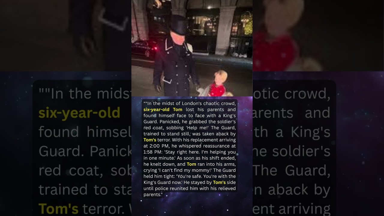 King’s Guard Breaks Protocol to Save a Lost Boy in London 