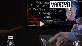 Ezra Visits A Movie Theater In Vr Chat