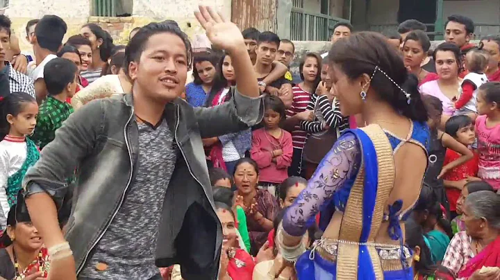 Teej Dance ( Girls Vs Boys ) Never seen this Dance Ever || Gulmi || HD