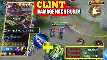 CLINT NEW BUILD | DAMAGE HACK BUILD | CLINT BEST ONE SHOT BUILD 2021 | MUST TRY! | MLBB