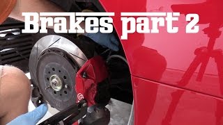 Correcting my mistake of not bleeding the inner calipers! yes, i too
screw up and am willing to admit this. travis was gracious pedal
pusher this time. th...