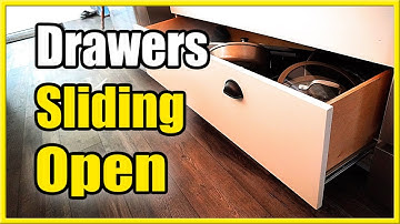 How to Keep Drawers or Cabinets Sliding Open by itself (Easy Method)