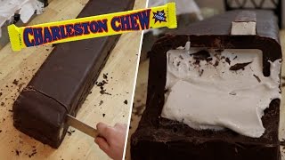 GIANT Charleston Chew Candy Bar! How to make a 25lb candy!