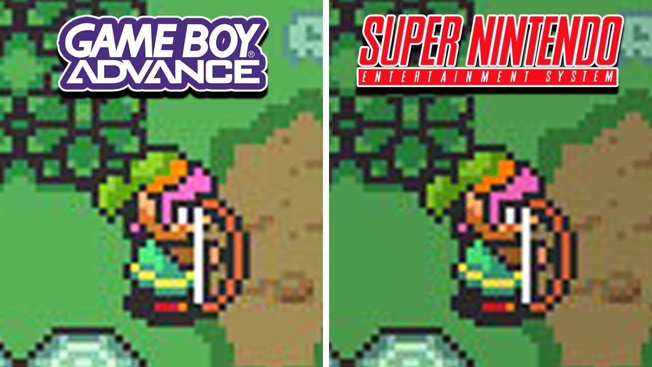 The Legend of Zelda A Link to the Past (1991) GBA vs SNES (Which