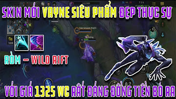 LMHT Tốc Chiến : Skin vayne siêu phẩm đẹp thực sự luôn | Ròm - wild rift | #Shorts