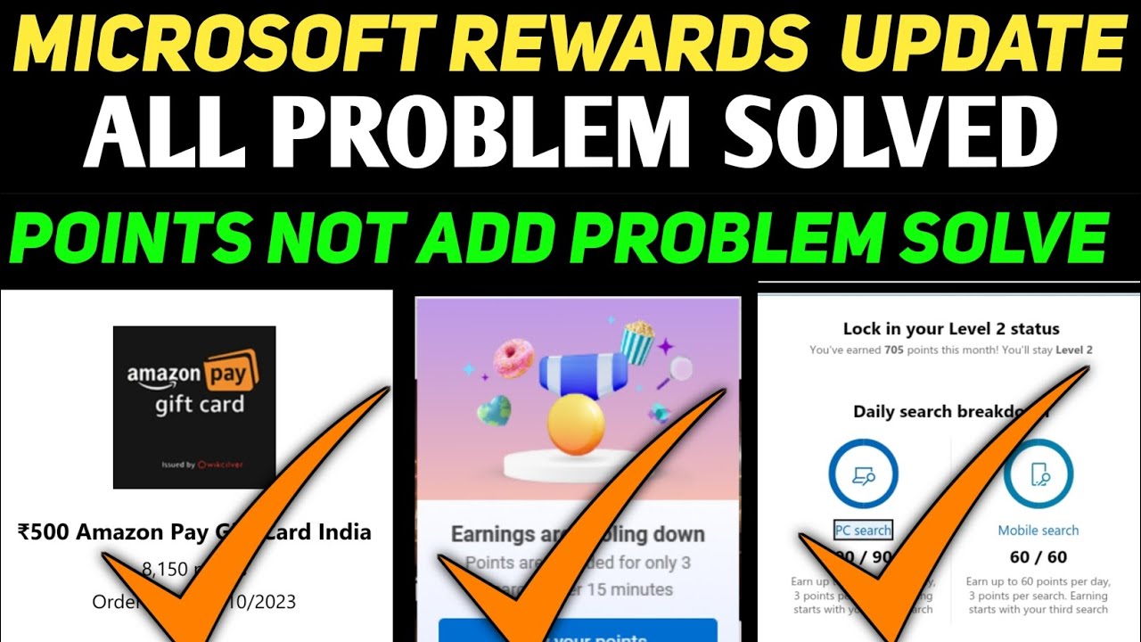 Microsoft rewards points not add problem solve microsoft rewards