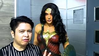 Wonder Woman Life Size Statue by Neca " Gal Gadot " Unboxing