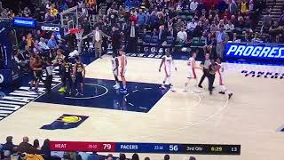 Jimmy butler fights Tj Warren, gets ejected and then blows a kiss.