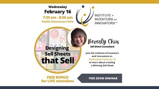 Designing Sell Sheets that Sell with Beverly Chiu