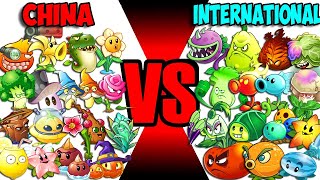 Team CHINA vs INTERNATIONAL (Part 2) - Who Will Win? - PvZ 2 Team Plant Vs Team Plant