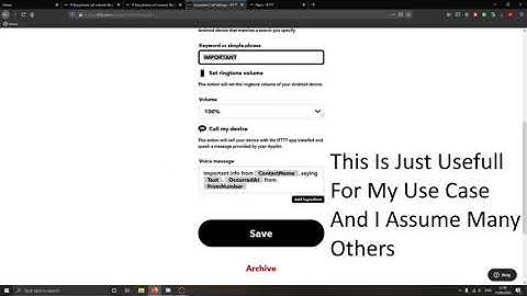 IFTTT Applets To Create a Out Of Office style system With Filters