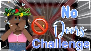 NO DOORS CHALLENGE!!  ( Roblox flee the facility)