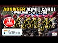 How to Download Indian Army Agniveer Admit Card 2026 .