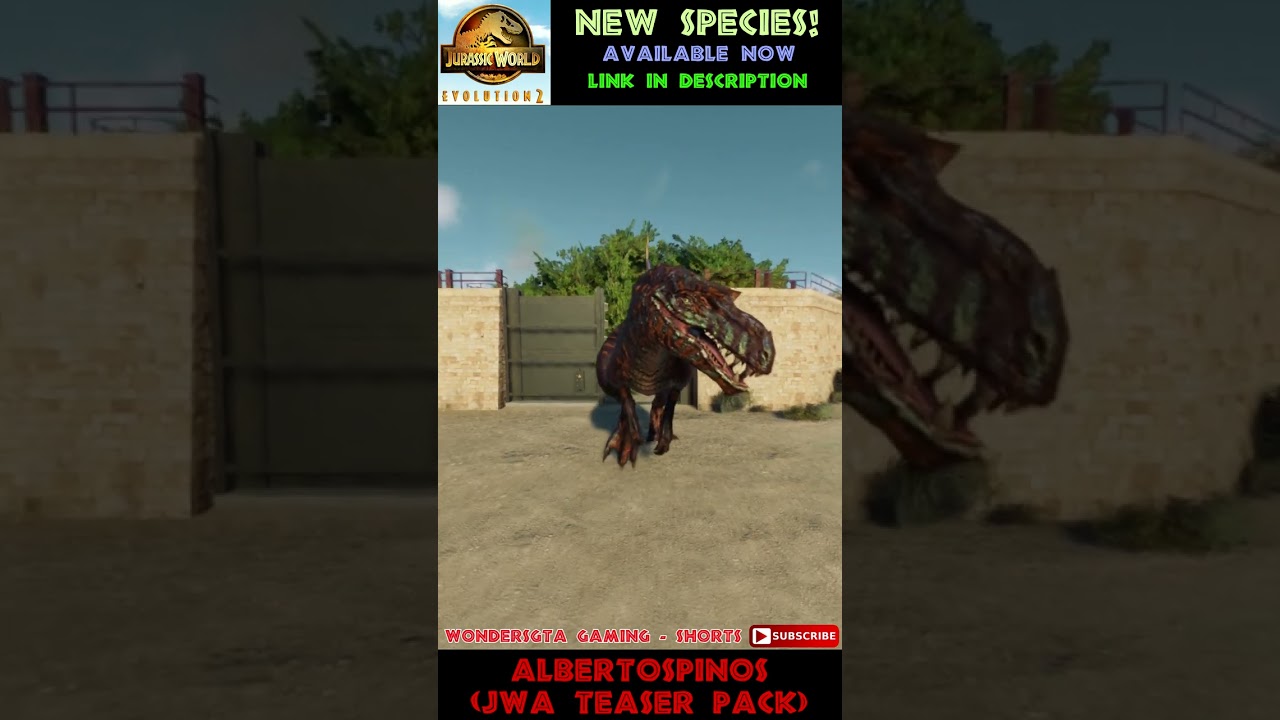 Albertospinos! - New Species Mod! - Jurassic World Evolution 2 Mods - 
