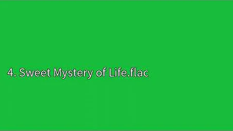 4  Sweet Mystery of Life