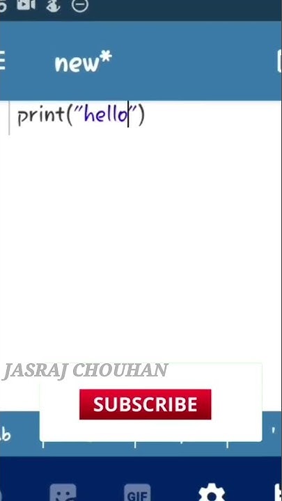 how to print hello world || python taturoial in easy way/ # ...
