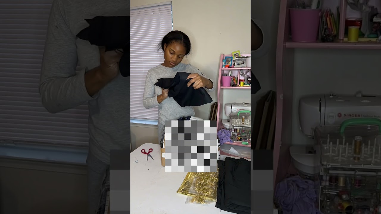 Unboxing fabric and materials to make a prom gown! Stay tuned! 