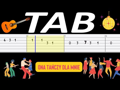 🎸 Ona tańczy dla mnie (Weekend) - melodia TAB (gitara) 🎵 TABY I NUTY W OPISIE 🎼