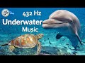 Musique sousmarine 432 hz soulagement du stress superbes images relaxante sousmarines 4k