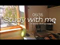 1hour 30min pomodoro study session  study with me with lofi and jazz piano music