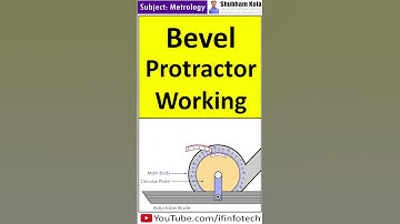 Bevel Protractor Working | Angular Measurement | Metrology | Shubham Kola | #shorts
