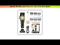 Get Kemei KM-2373 Professional  Hair Clipper Magnetic Levitation Motor 8800 Rpm Hair Trimmer Chargi
