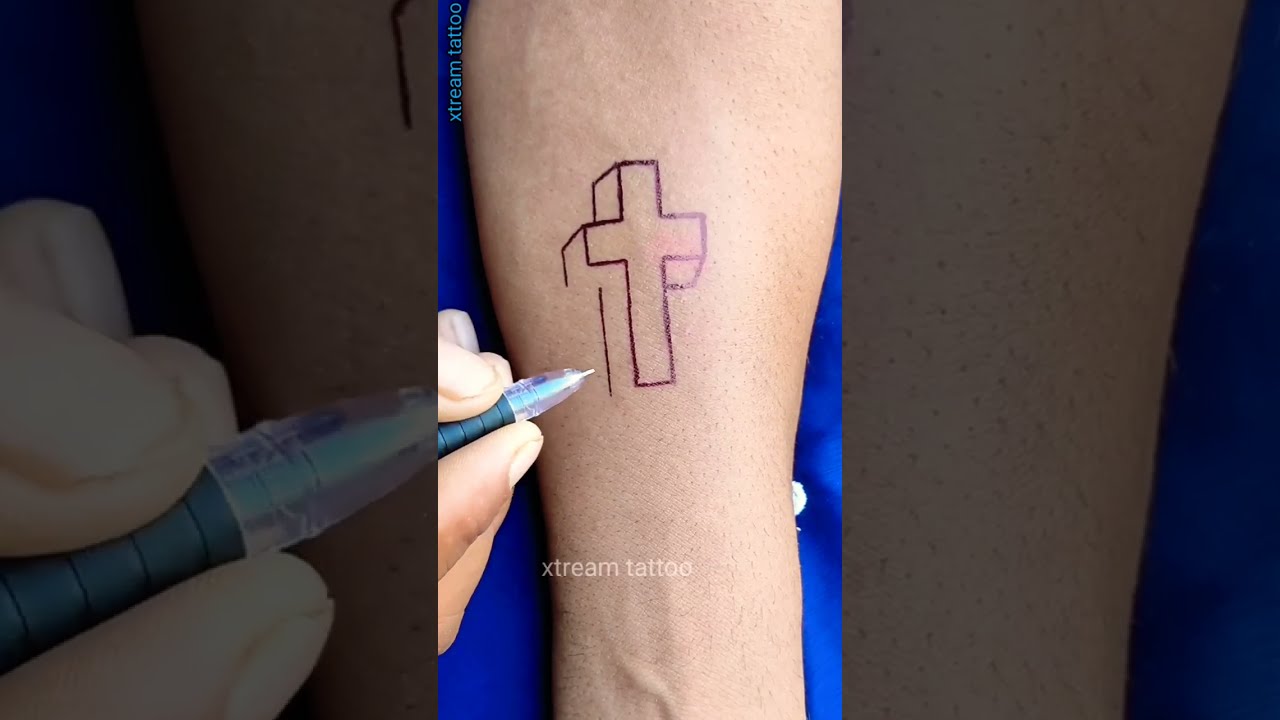 I found this cross when looking for good christian tattoo ideas does anyone  know what these signs at the bottom of the cross mean  rChristianity