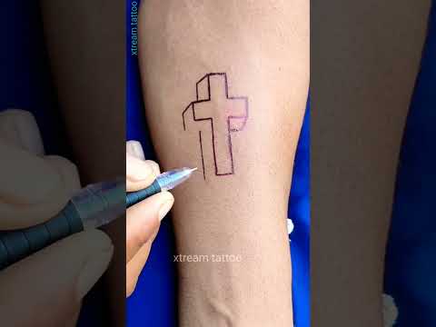 Cross symbol tattoo design  ♨️|| christian symbol tattoo #short #youtubeshort #youtube