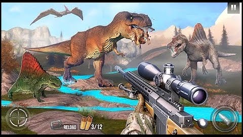 DINO HUNTER: Gameplay Walkthrough Part 1 (Android, iOS Gameplay)