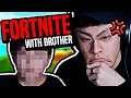 My Brother Forced Me To Play Fortnite...