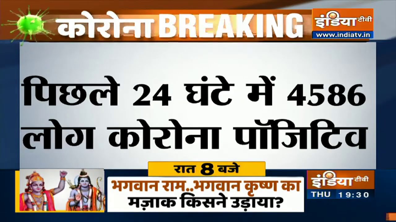 UP में पिछले 24 घंटे में रिकॉर्ड 4586 कोरोना मामले आए सामने, 61 लोगों ने गंवाई जान