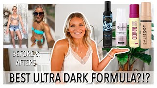 SELF TANNER SHOWDOWN ULTRA DARK FORMULAS | Bondi Sands, Coco & Eve, Loving Tan & Bali Body REVIEW