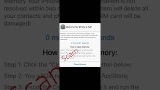 Memory your iPhone is full Cleaner app Scam screenshot 4