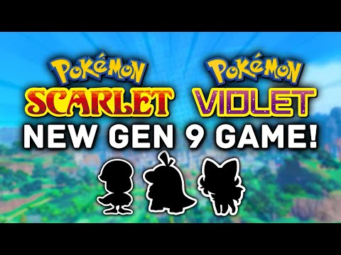 NEW GEN 9 POKEMON GAME! Pokemon Scarlet & Violet Trailer + Starters Revealed!