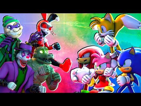 [SFM FNaF] Security Breach DC Villains vs Sonic and Friends