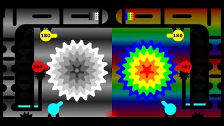 Destroy The Opponent's Core - Monochrome Vs. Rainbow | Team Core Destruction In Algodoo