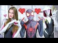 SPIDER-MAN, SPIDER-GWEN, & MILES MORALES - THE SPIDERVERSE - Ep3 VALENTINE'S DAY LOVE STORY