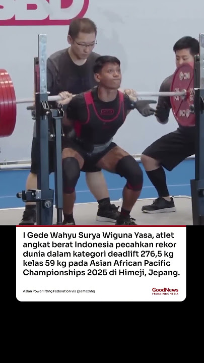 I Gede Wahyu Surya Pecahkan Rekor Dunia Deadlift di Jepang!