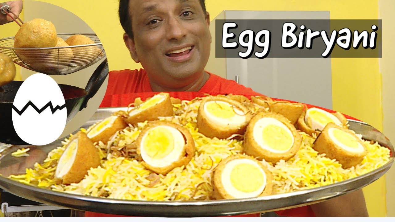 Egg Biryani in Rice Cooker  -  Egg paneer Nargisi Biryani - Egg Biryani with  Spicy Biryani Salan | Vahchef - VahRehVah