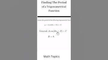 Finding The Period of a Trigonometrical Function #shorts #algebra #trigonometry